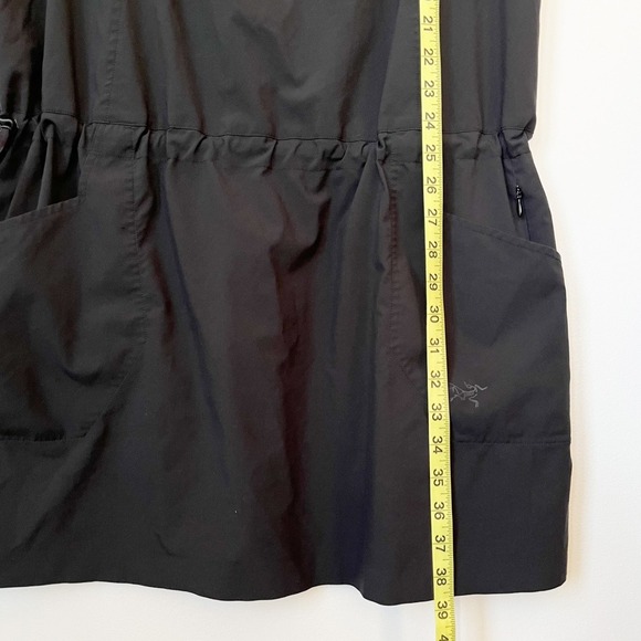 Arc'Teryx Contenta Dress Womens XL Black Sleeveless Outdoor Gorpcore Pockets - Picture 10 of 15
